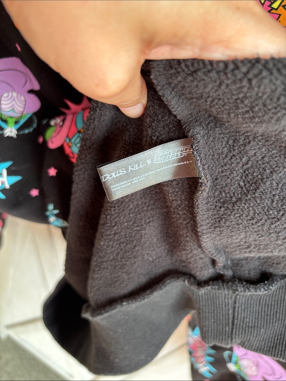 Dolls Kill x The Powerpuff Girls Villains Oversized Hoodie Black Medium - Picture 3 of 9